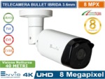 Vai alla scheda di: Telecamera Bullet 4in1 8MPx, Led 40mt, 3.6mm, 4K ULTRA HD, IP65