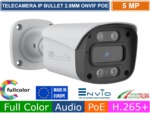 Vai alla scheda di: Telecamera Bullet IP POE 5MPx Full Color, Onvif, h.265+, Visione notturna a colori 30 mt, Analisi video