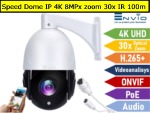 Vai alla scheda di: Telecamera IP Speed Dome 4K 8MPx zoom ottico 30x, Onvif, PoE, IR 100mt, VideoAnalisi IA, Audio