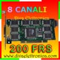 DVR scheda acquisizione video PCI 8 canali 200 FRS RealTime 8 processori Conexant