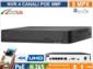 NVR POE 4 canali 4K ULTRA HD 8 MegaPixel, compatibile Onvif, h.265, AI, P2P, Cloud, Videosorveglianza IP, VideoAnalisi