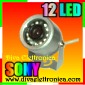TELECAMERA 12 LED CCD 1/3 COLORE 420 TVL SONY INTERNO/ESTERNO LENTE 3.6 mm