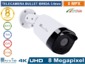 Telecamera Bullet 4in1 8MPx, Led 30mt, 3.6mm, 4K ULTRA HD, IP65