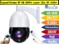 Telecamera IP Speed Dome 4K 8MPx zoom ottico 30x, Onvif, PoE, IR 100mt, VideoAnalisi IA, Audio